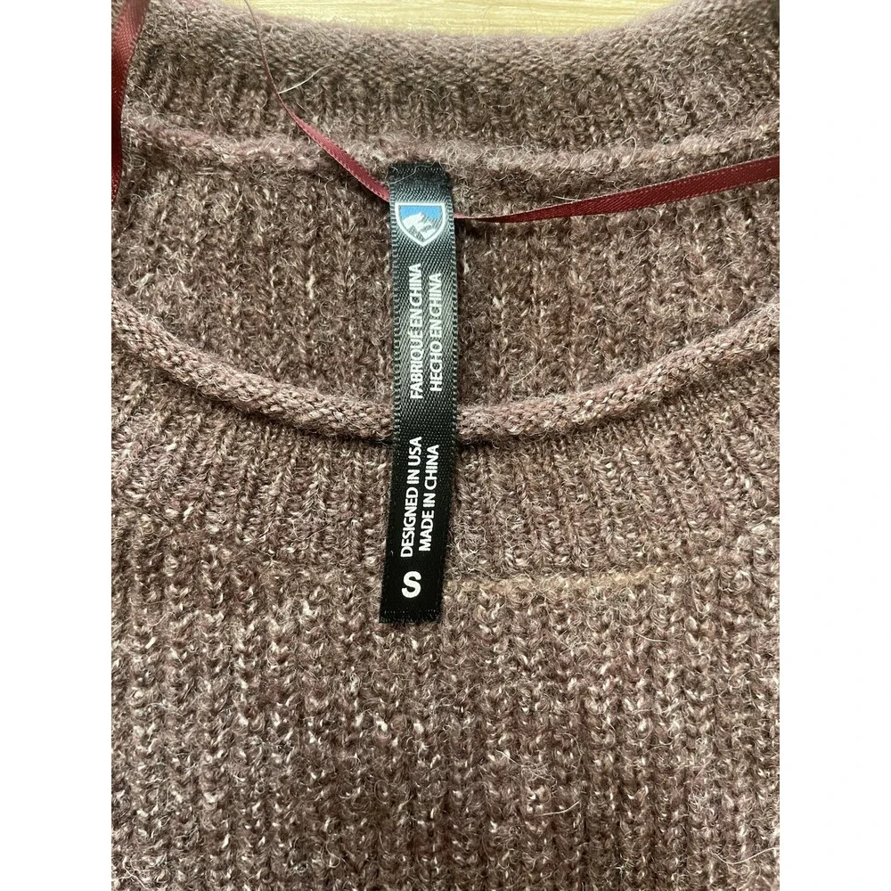 KUHL Women’s Small Long Sleeve Sweater Purple Eggplant Super Soft Stretch Knit S - Picture 3 of 8